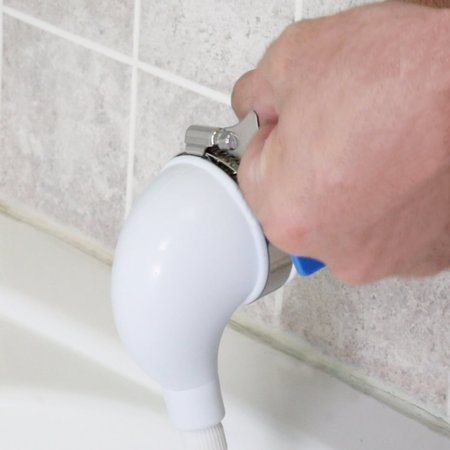 Danco VersaSpray Handheld Shower Head, 22 gpm, Rubber, 5 ft L Hose 10086